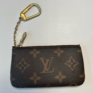 Louis Vuitton monogrammed coin keychain key pouch